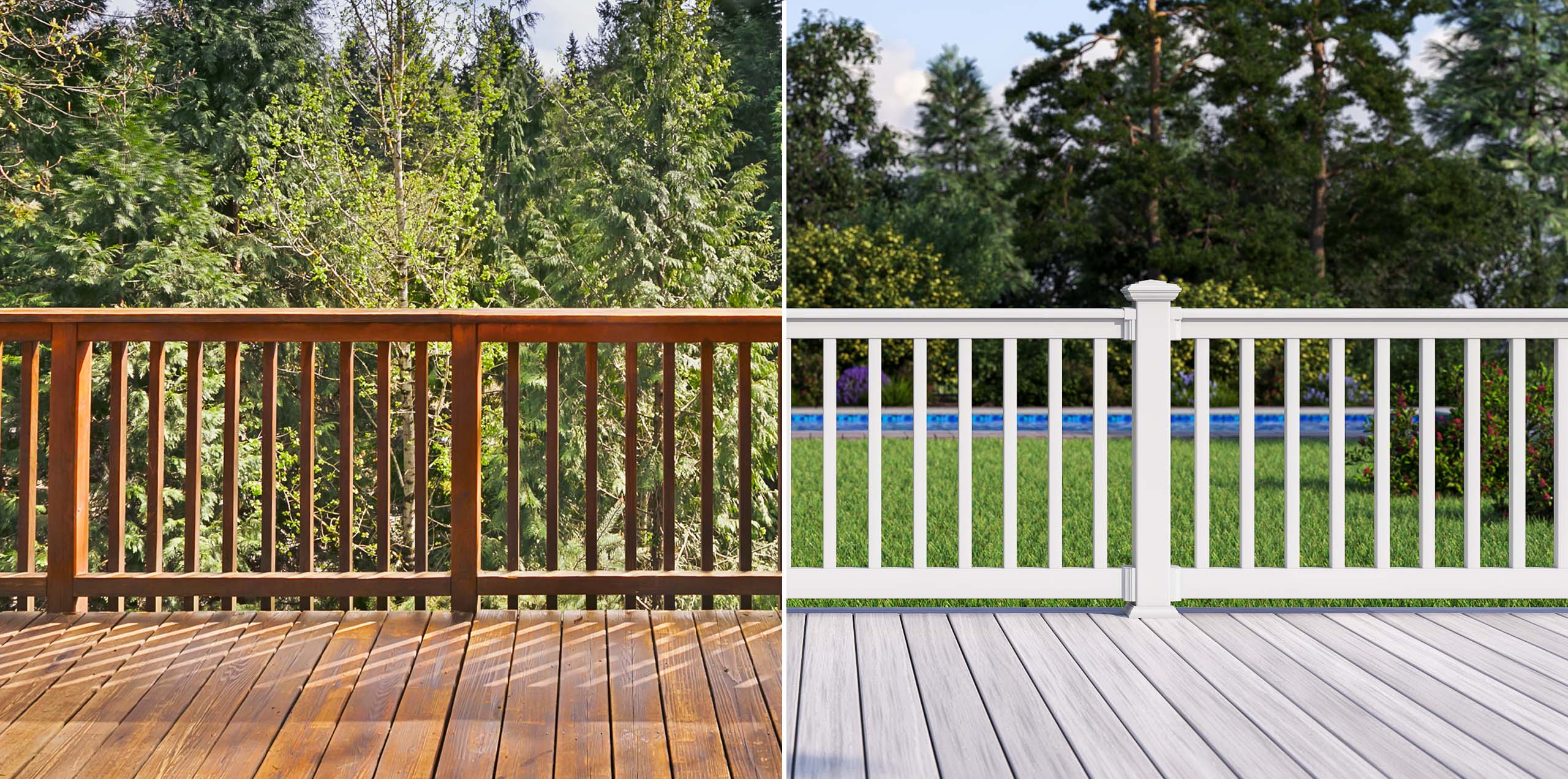 Vinyl Vs Wood Railing at Juan Perryman blog
