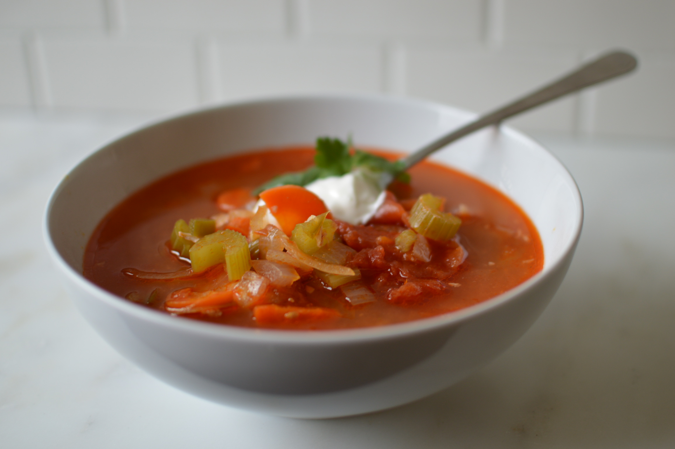 Buffalo Chicken Wing Soup Karolina's Kitchen