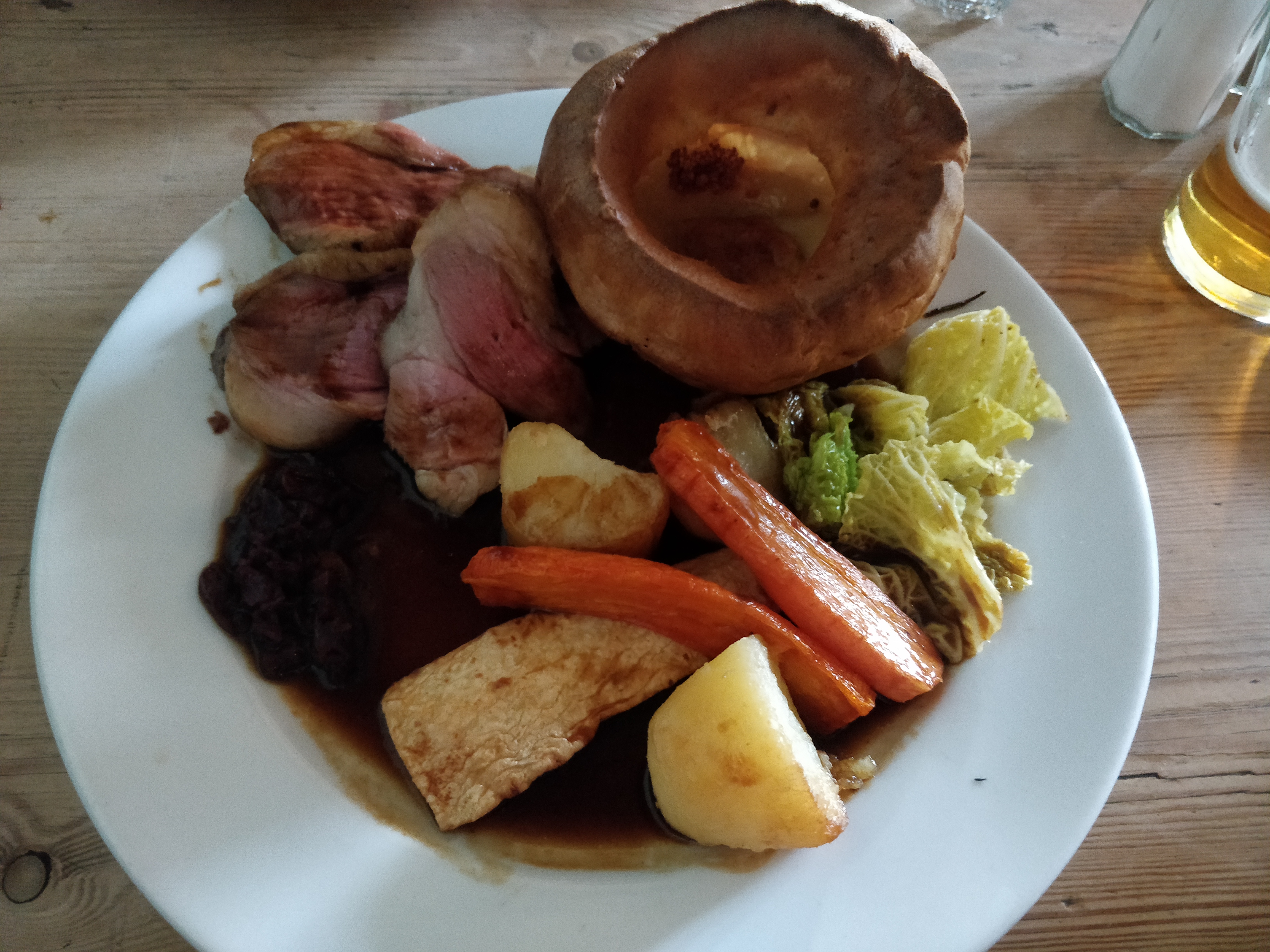 Sunday roast at Balham Bowls Club