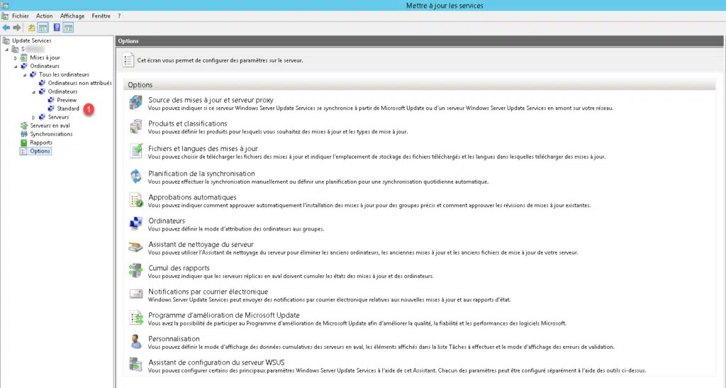 WSUS configurer le ciblage côté client RDRIT