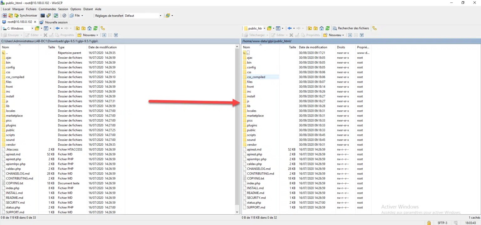 GLPI installation on an Nginx server RDRIT