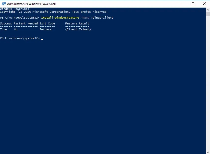 Windows Server install the client in Powershell RDRIT