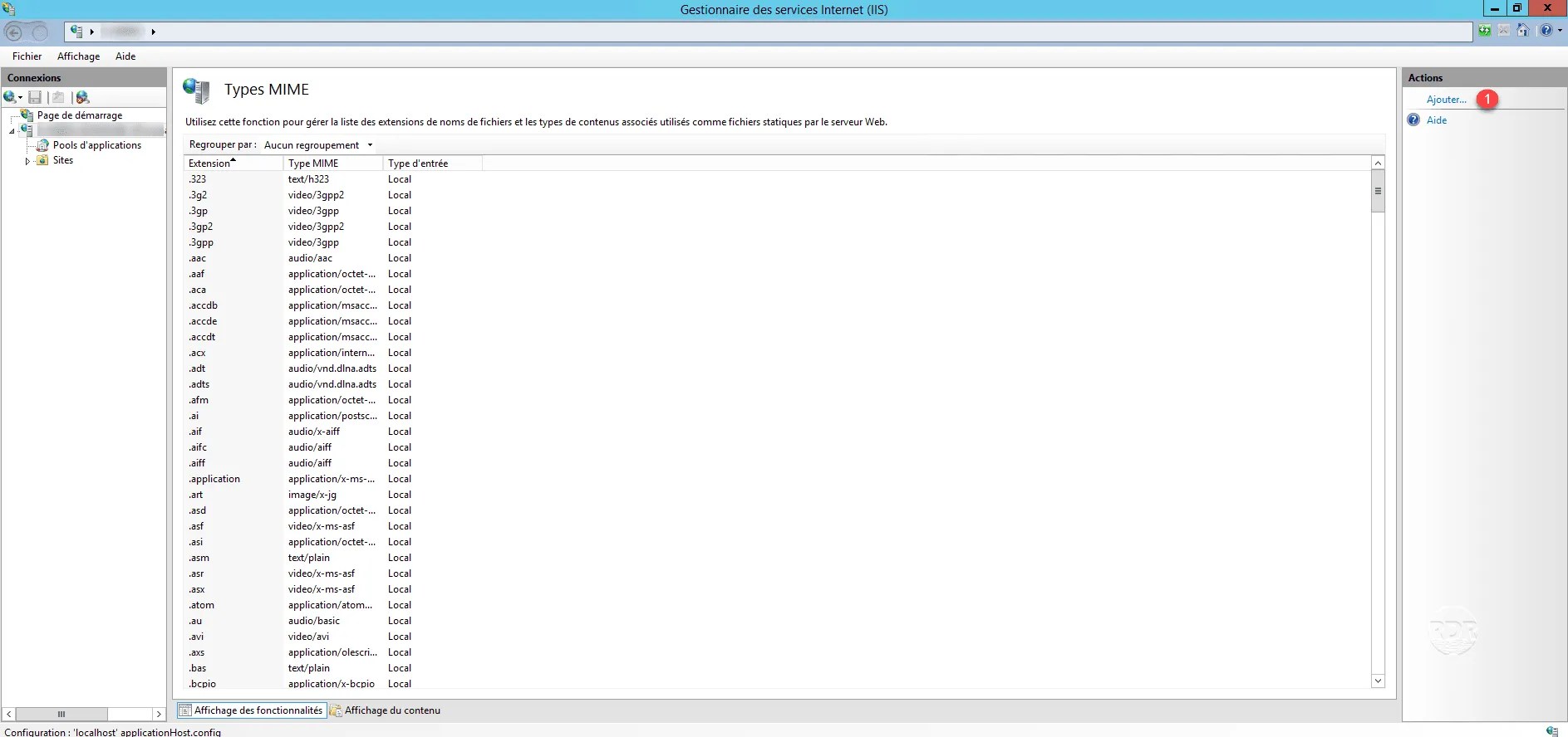 IIS pac and dat files for proxy configuration RDRIT