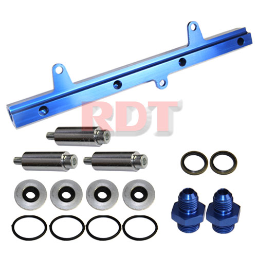 Nissan 240SX 8994 S13 SR20DET Fuel Rail with Silver Fittings