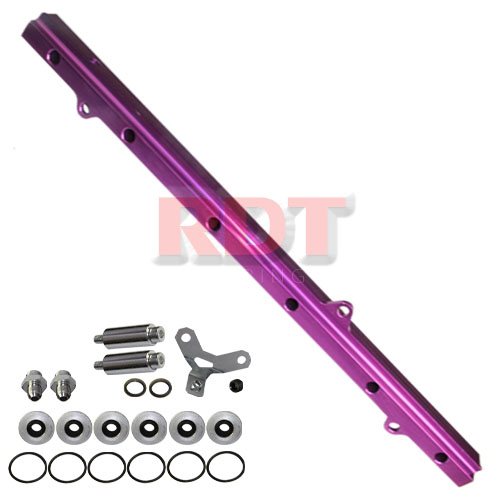 Toyota 2JZ Fuel Rail with Silver Fittings