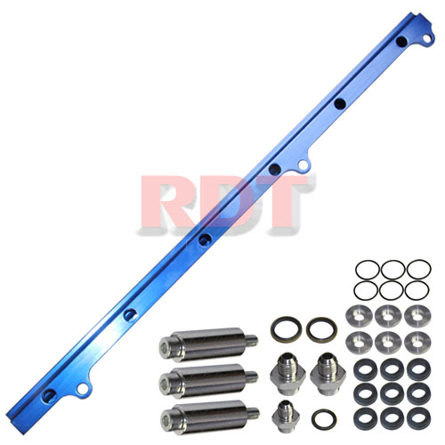 Toyota 1JZ Fuel Rail with Silver Fittings
