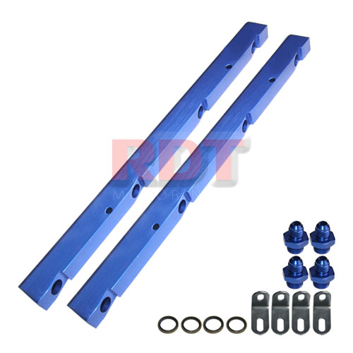 GMC LS1 Fuel Rail with Silver Fittings