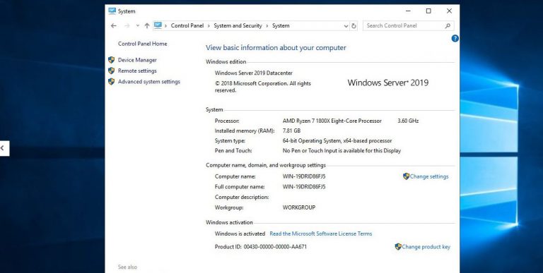 Download Windows Server 2019 Standard with License RD With IT