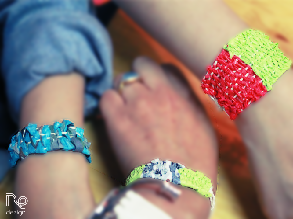 Our colourful Plastex bracelets