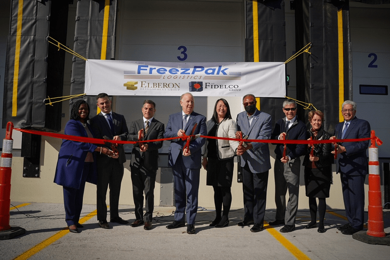 Elberon, Fidelco join FreezPak to open new freezer warehouse at Newark