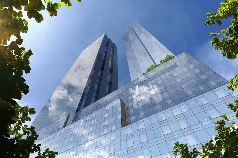 Kushner nears topping out of first tower, start of second phase for One