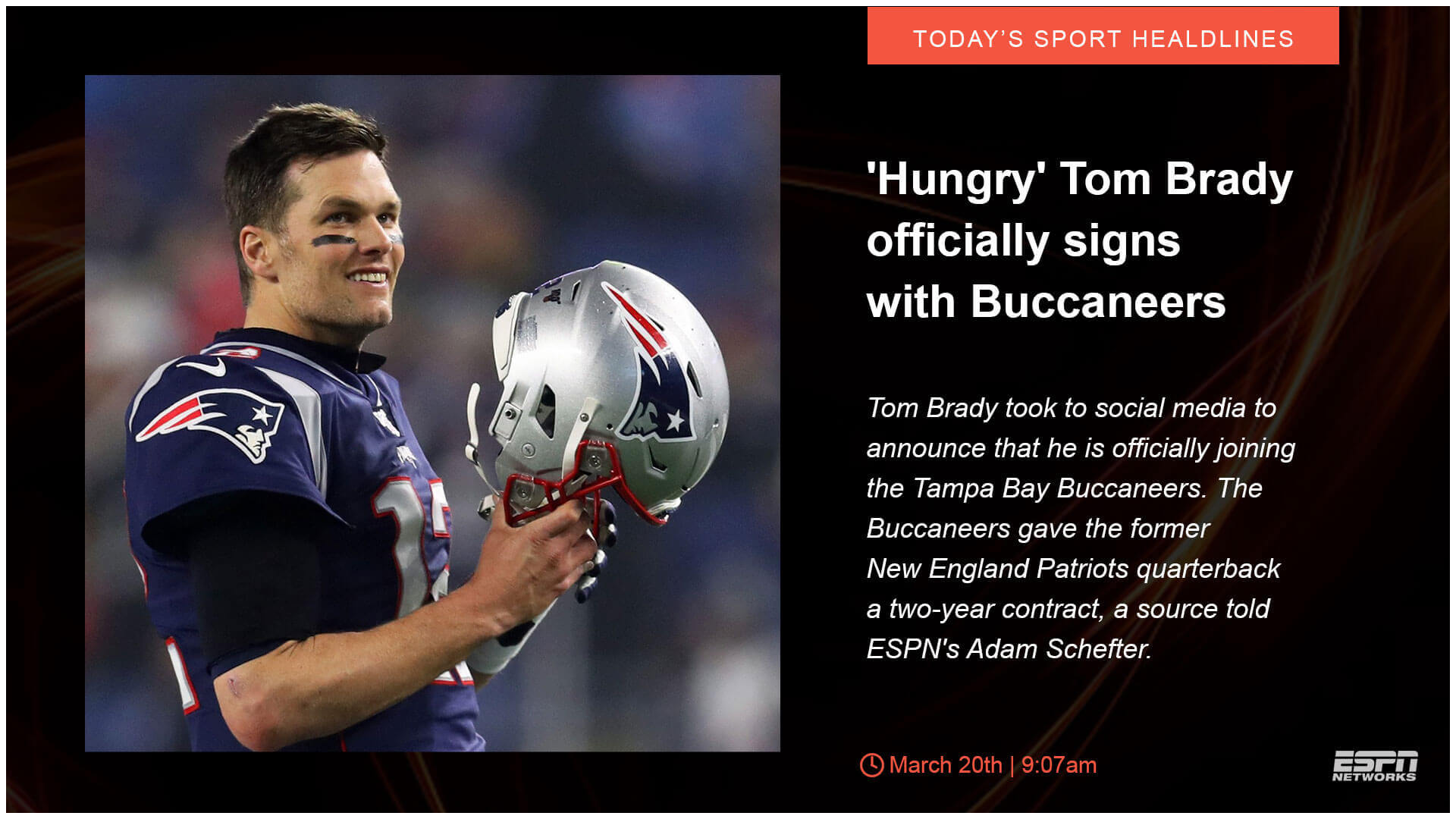 SPORTS HEADLINES Digital Signage App