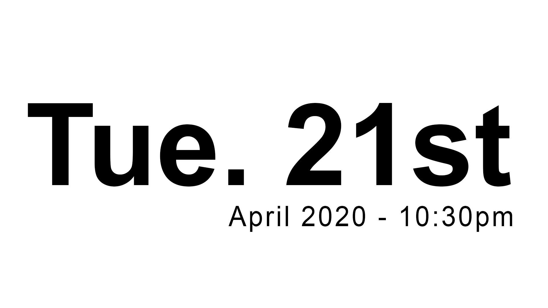 TIME AND DATE Digital Signage App