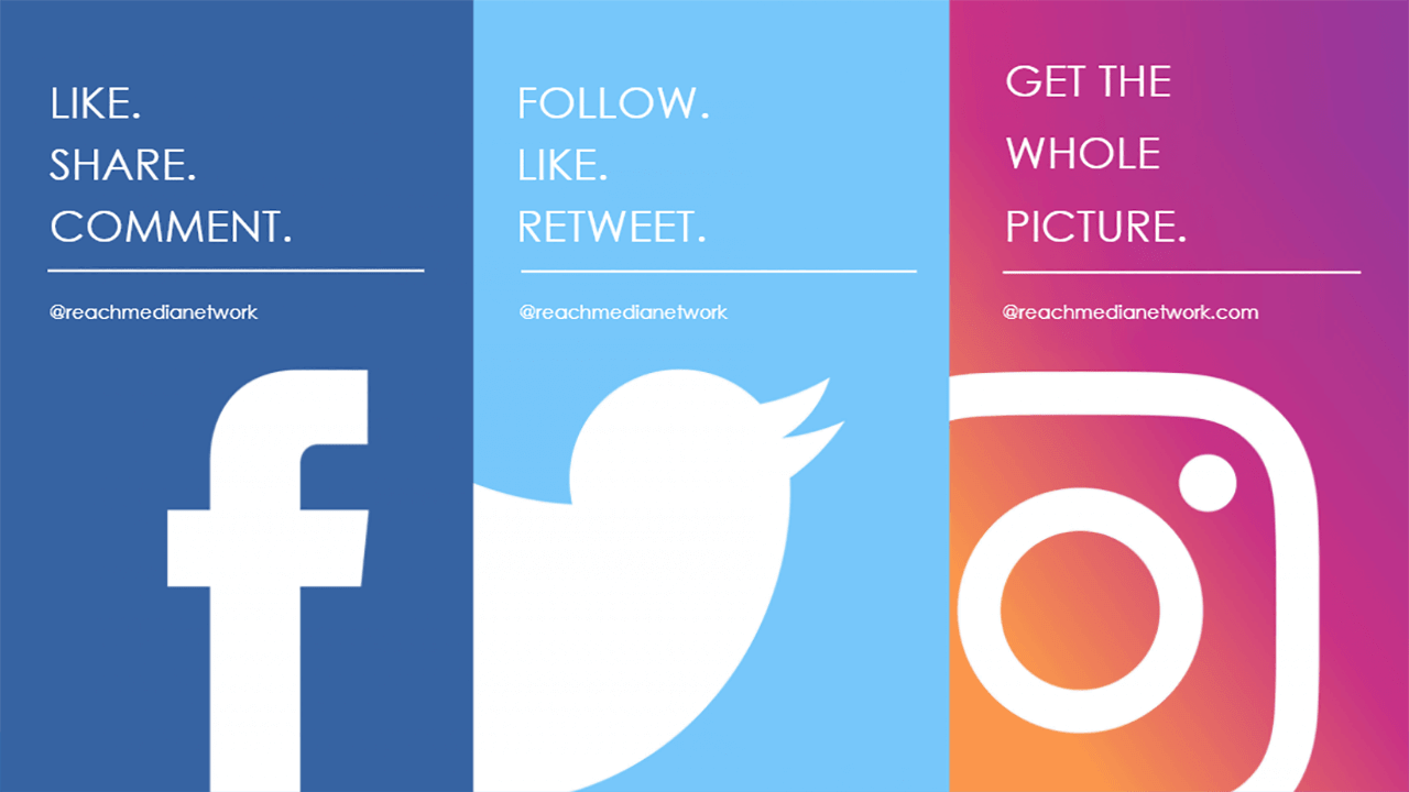 Social Media Digital Signage Templates