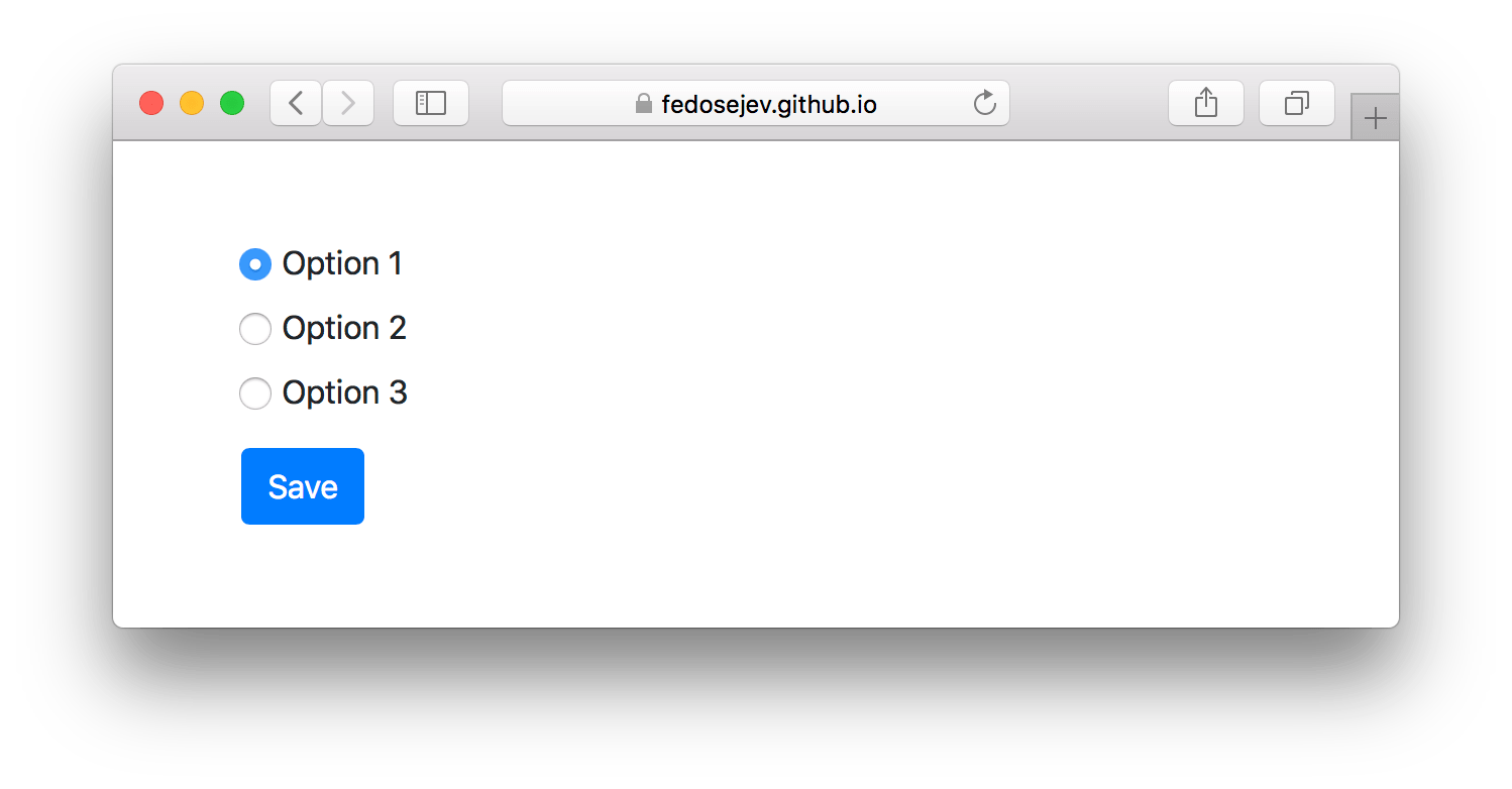 Radio Buttons In React 16 React Tips