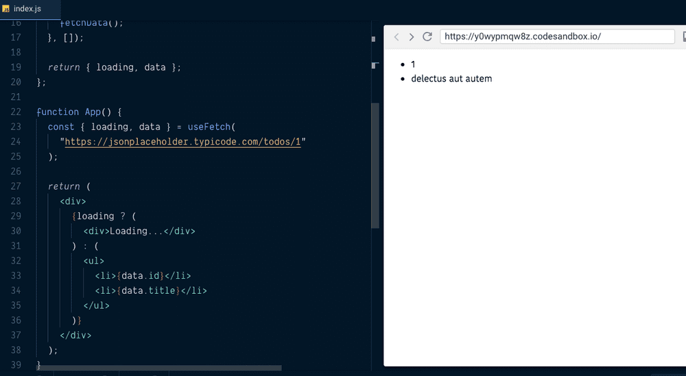 How to Fetch Data using React hooks Reactgo