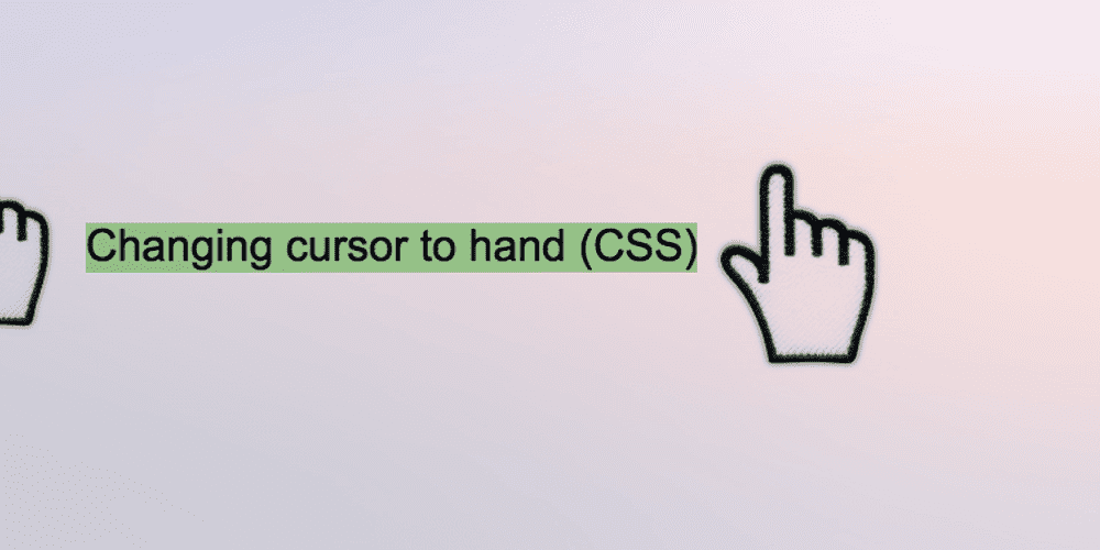 Changing cursor to hand with CSS Reactgo
