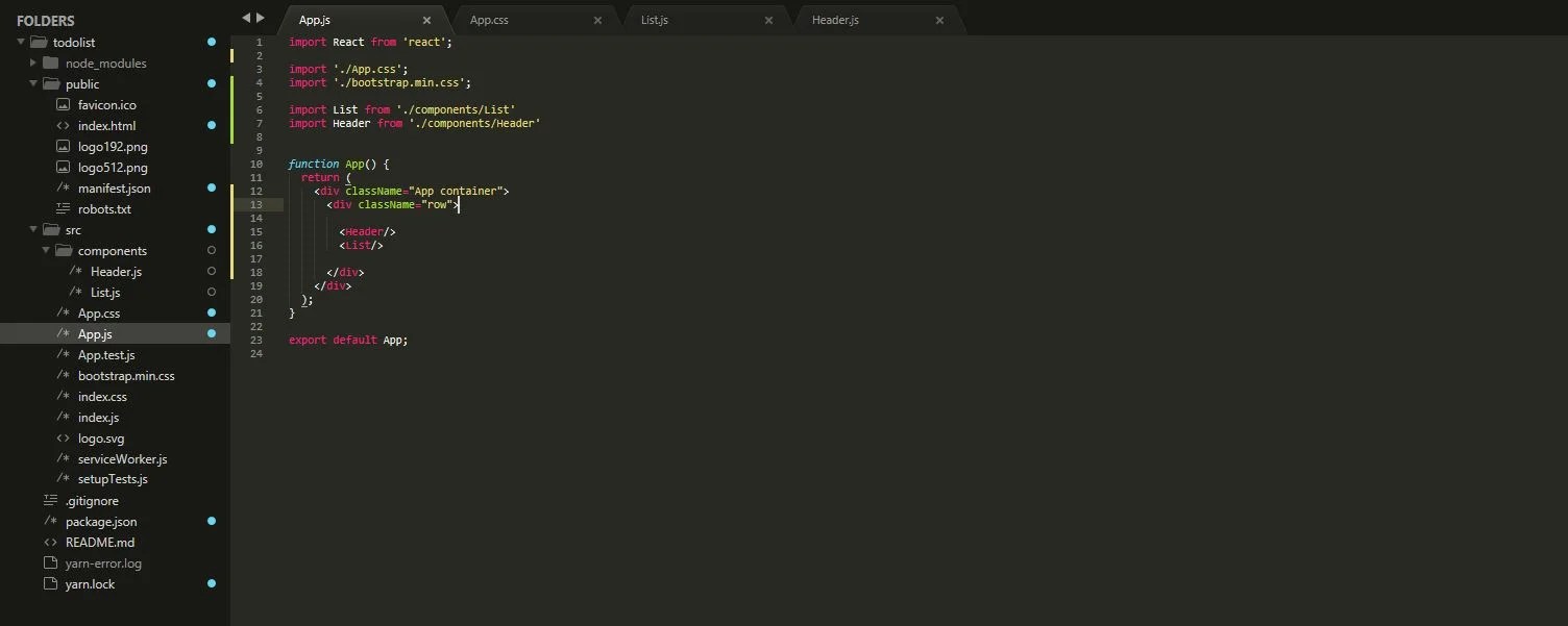 App.js à [00:30]