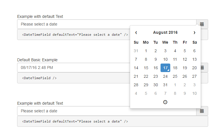 A react.js datetime picker for bootstrap