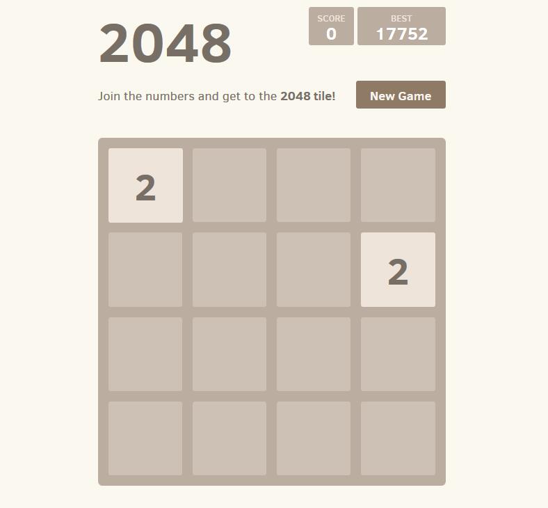 A React implementation of the popular 2048 game React.js Examples