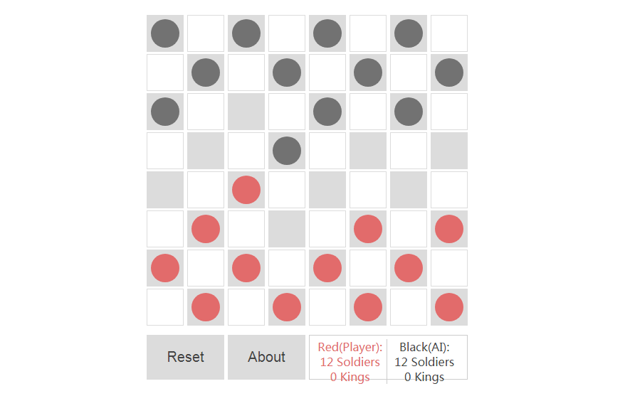 Checkers game & AI Opponent in react