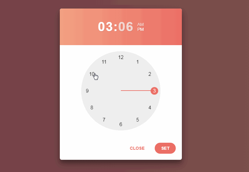 A beautiful timepicker component built in and for awesome React LaptrinhX