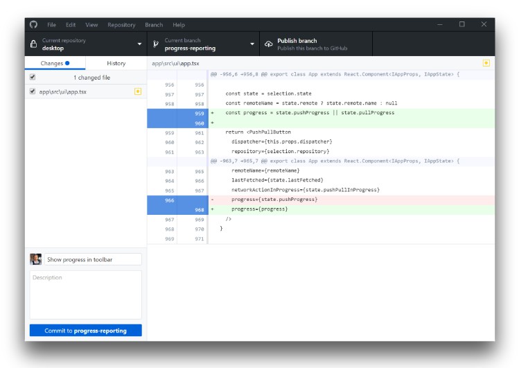 An open source Electronbased GitHub app written in React