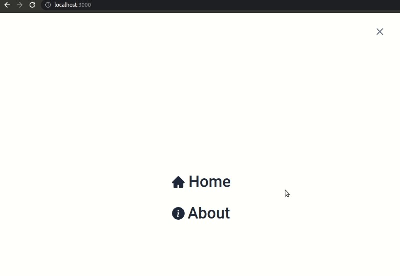 Hamburger Menu React JS Using Third Party Package ReactJS