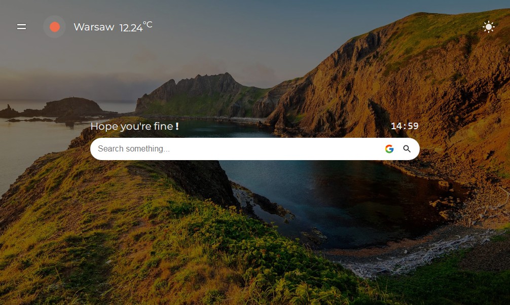 Home page and Weather site Built with React