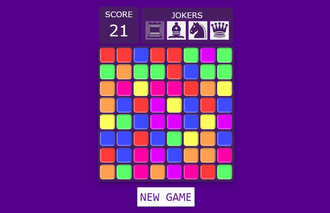 A game based on Bejeweled and Candy Crush built using React LaptrinhX