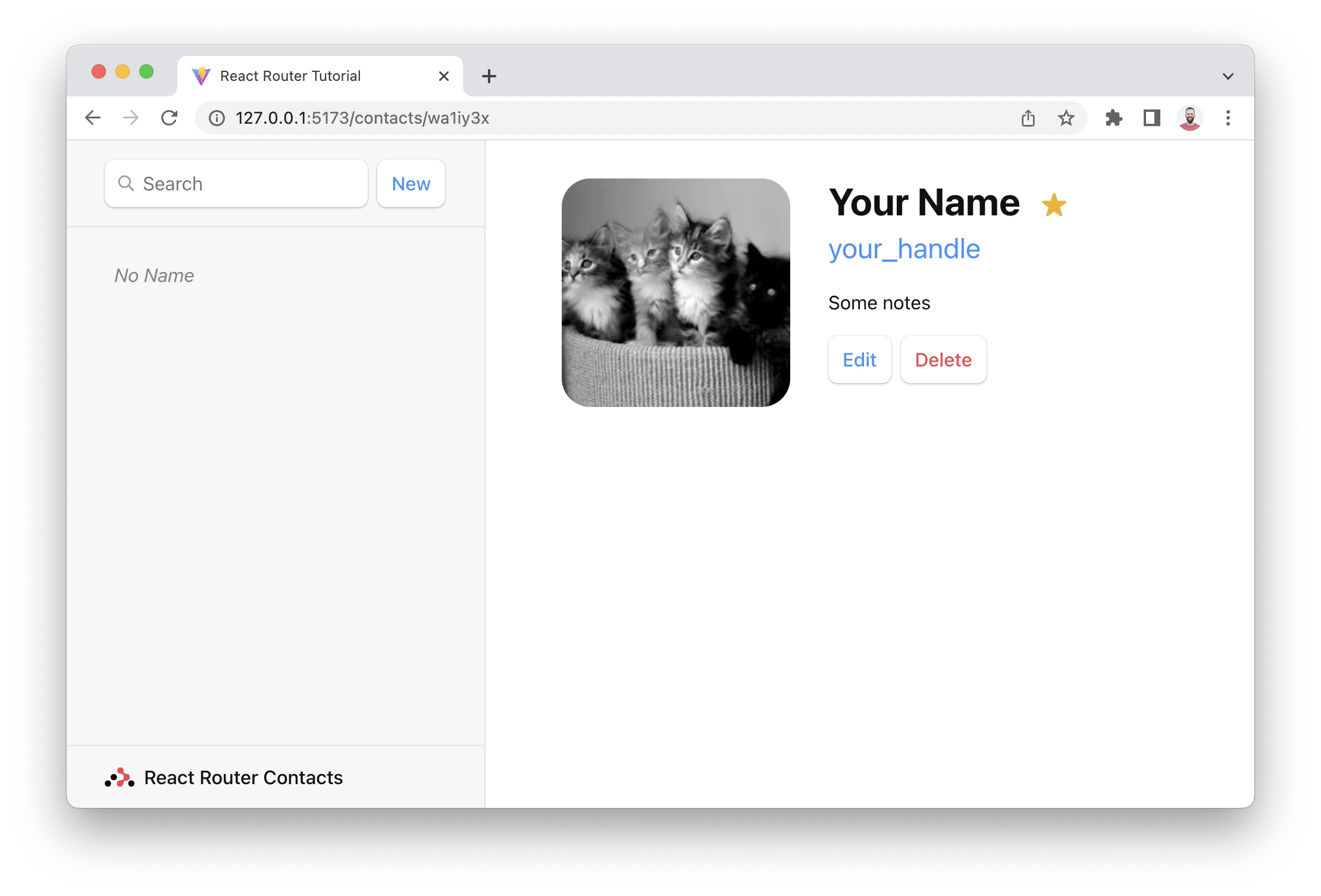 Tutorial v6.26.1 React Router