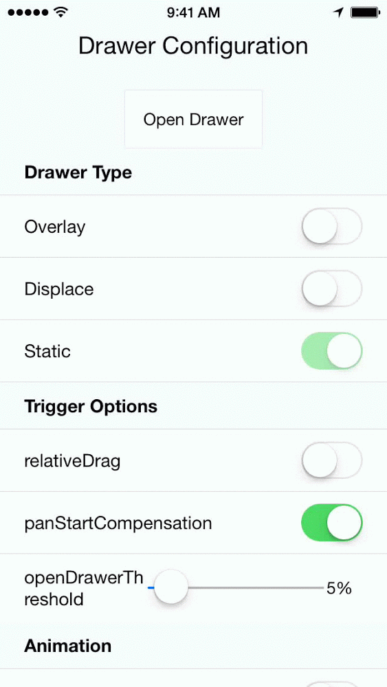 React Native Drawer Component Reactscript