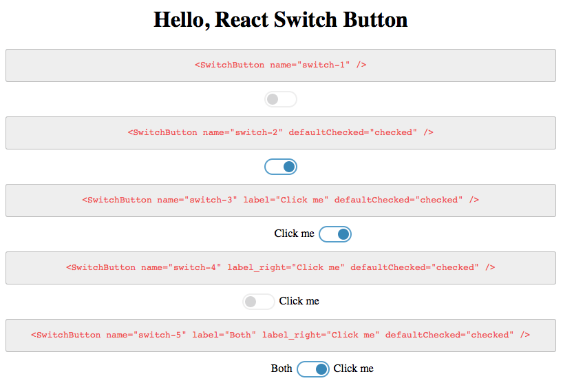 React Switch Button Control Reactscript