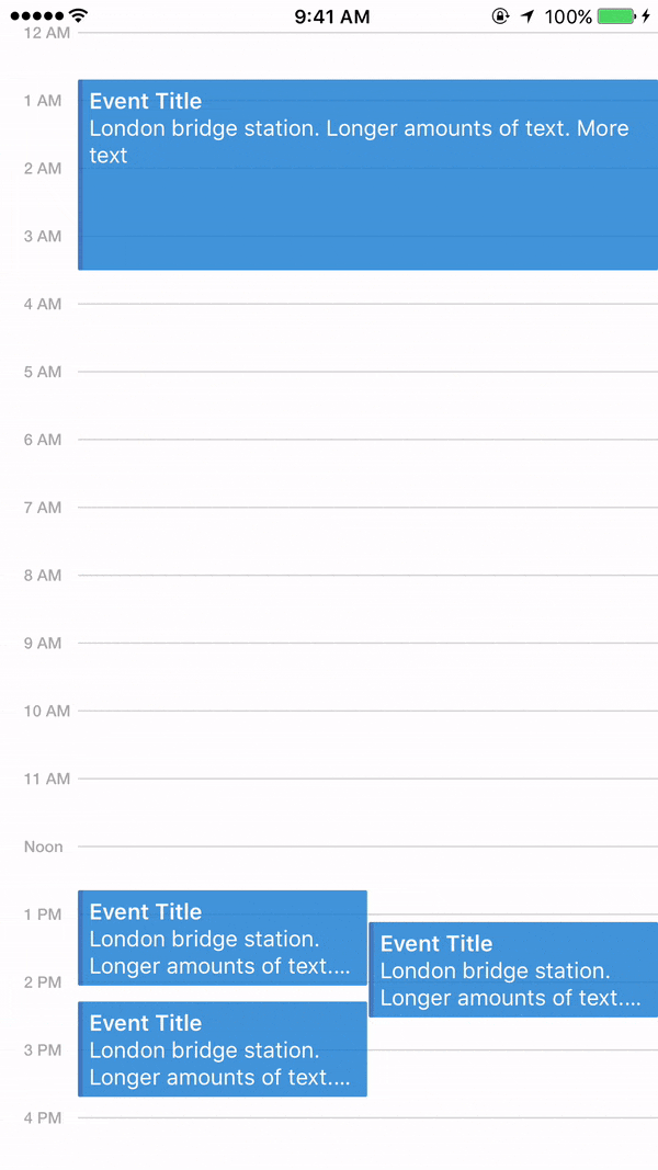 React Native iOS Style Event Calendar Reactscript