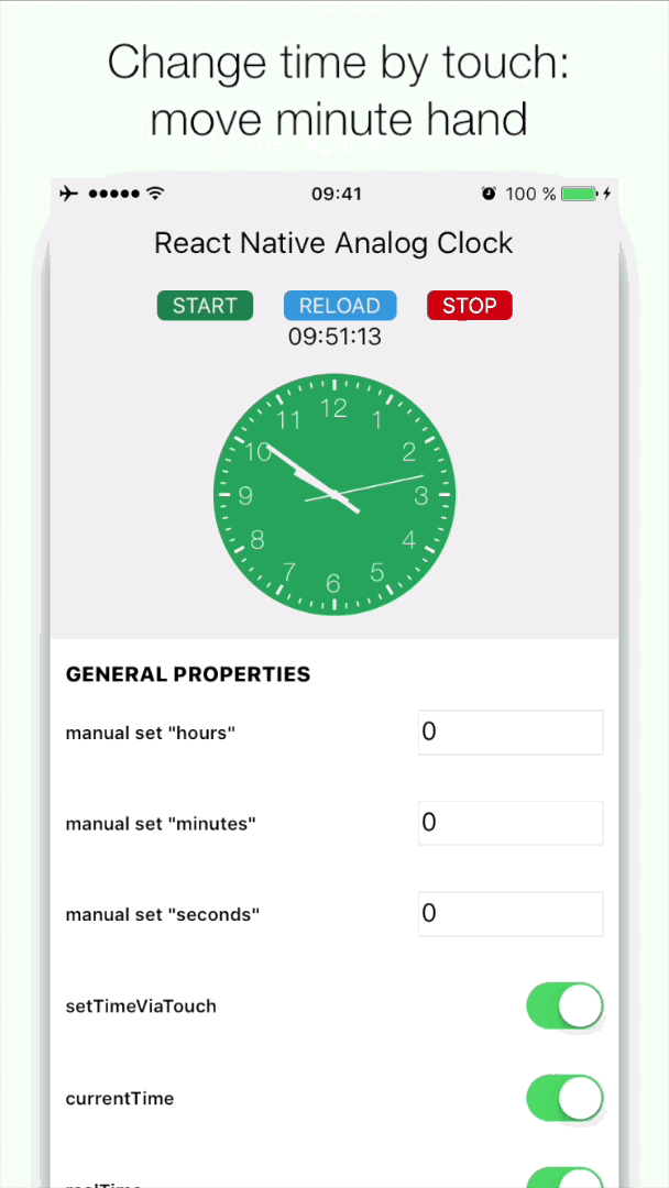 React Native Analog Clock Reactscript
