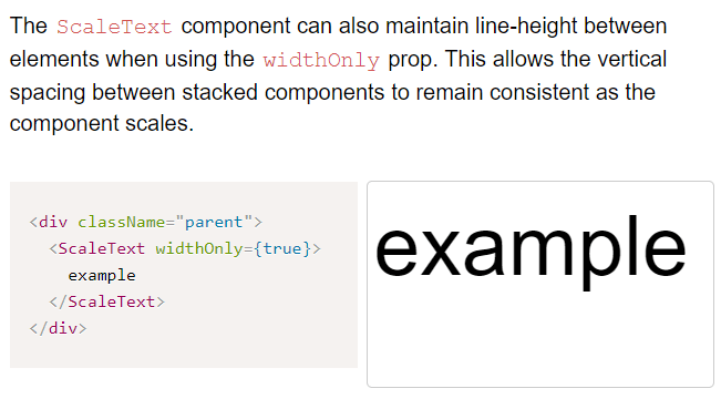 Dynamic Text Resize Component For React ScaleText