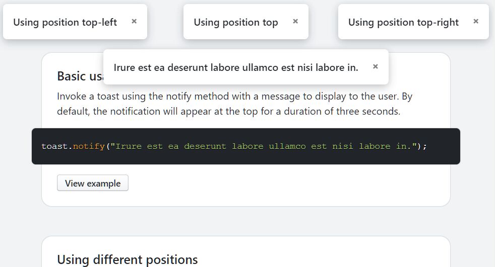 Simple Flexible Toast Notification Library For React Toasted Notes