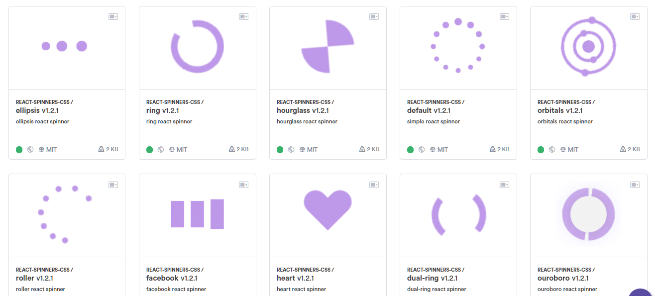 Amazing Spinners in React with React Spinners Components