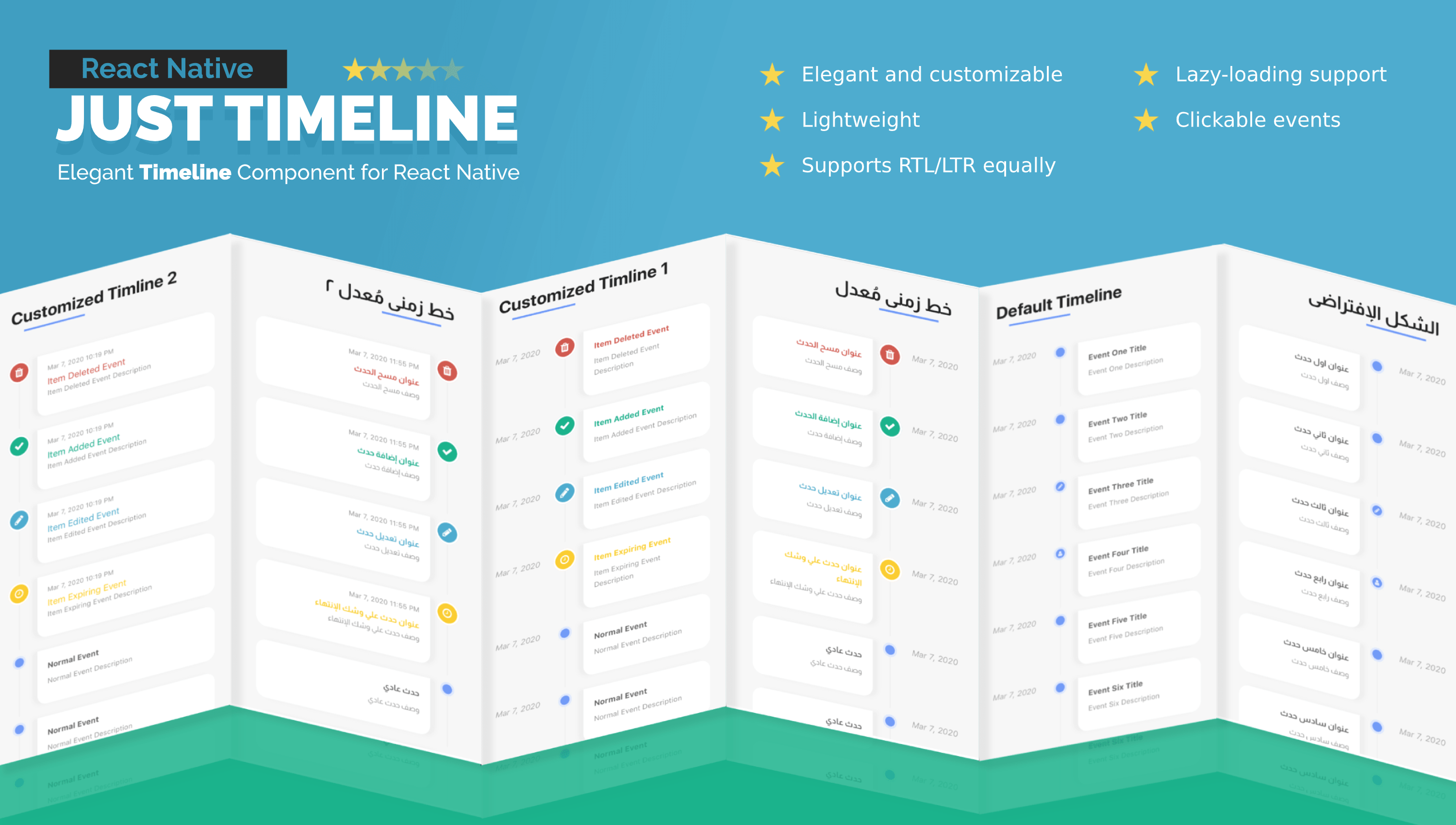 timeline Components For React & React Native ReactScript