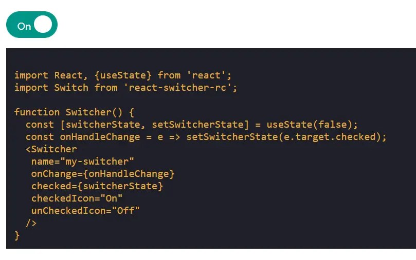 Simple Switch Toggle Component For React Native Reactscript
