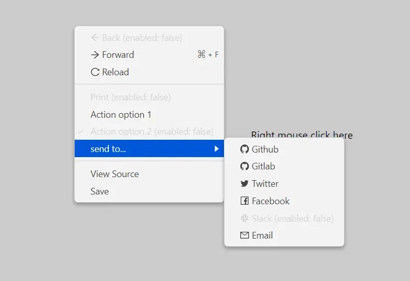 React Frame Context Menu Create Dynamic Context Menus