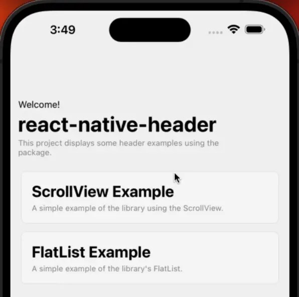 Highperformanc Animated Header Component For React Native Reactscript