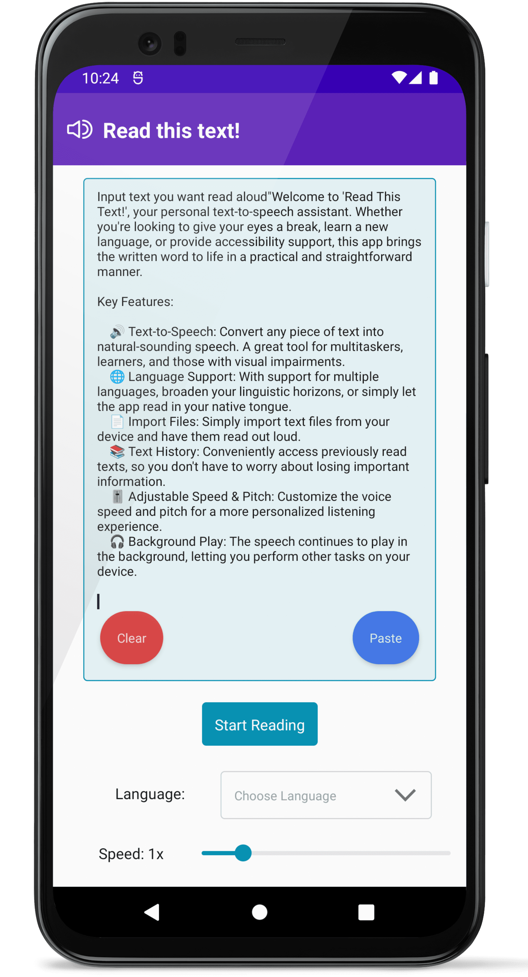 TexttoSpeech App