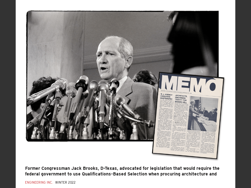 Winter 2022The Brooks Act and QualificationsBased Selection Turn 50