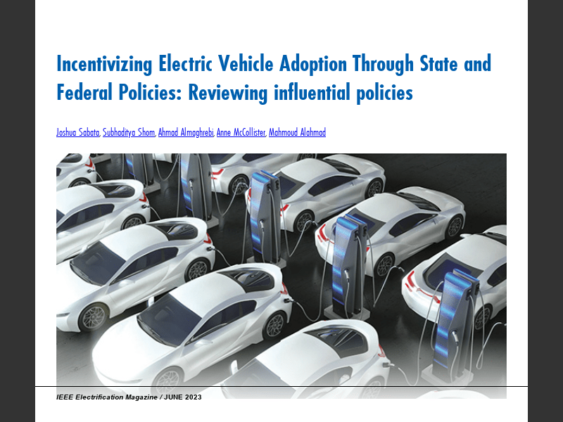 IEEE Electrification Magazine June 2023Incentivizing Electric Vehicle