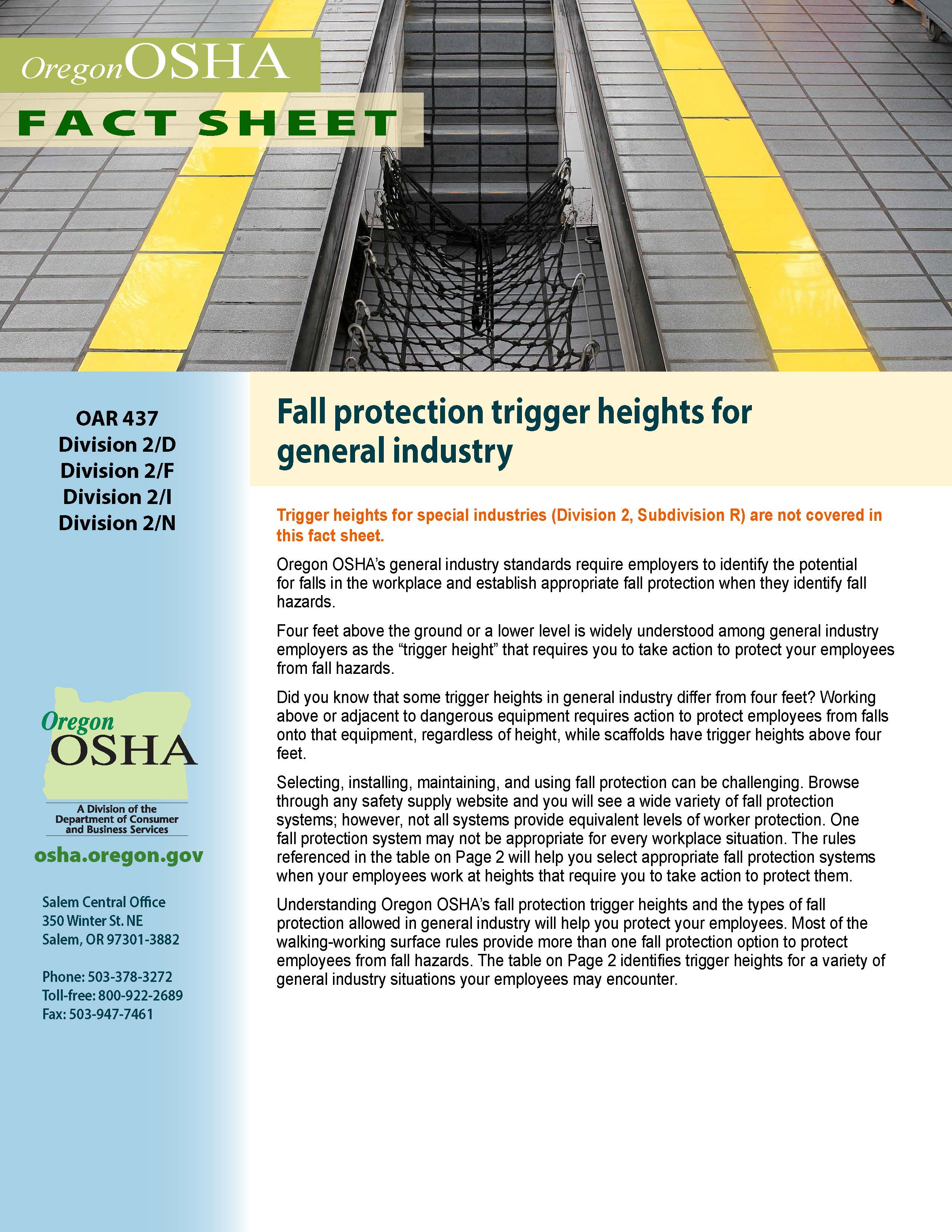 OSHA fall protection eClips Extra