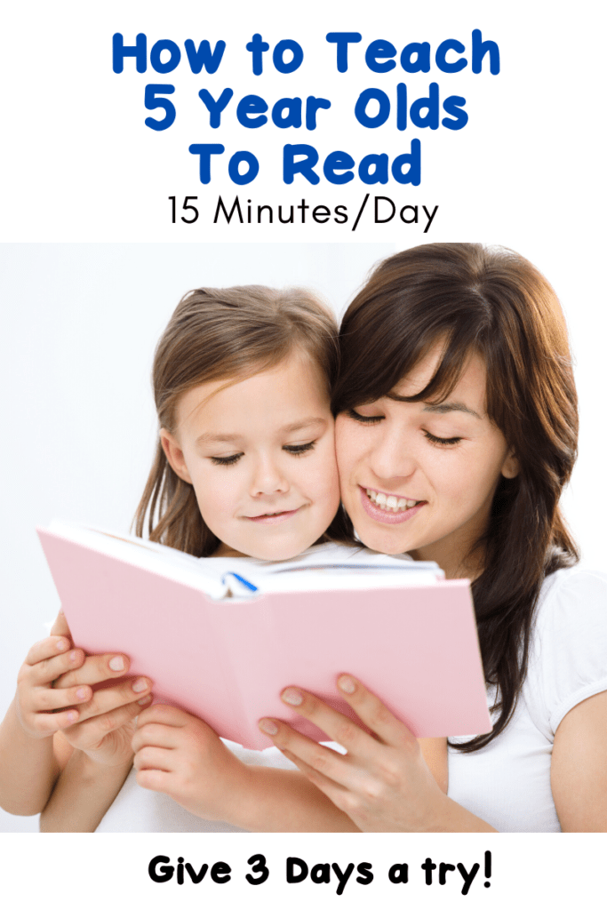 How to Teach a Five Year Old to Read Words