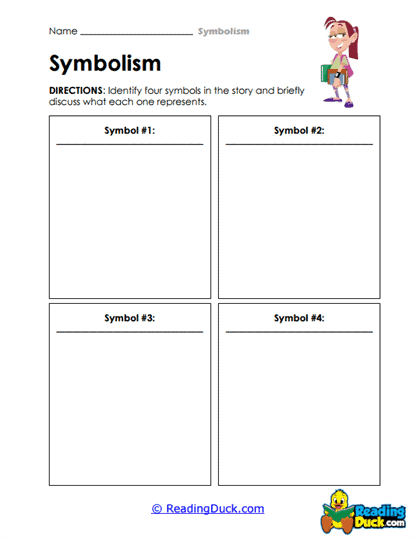 Symbolism Worksheets
