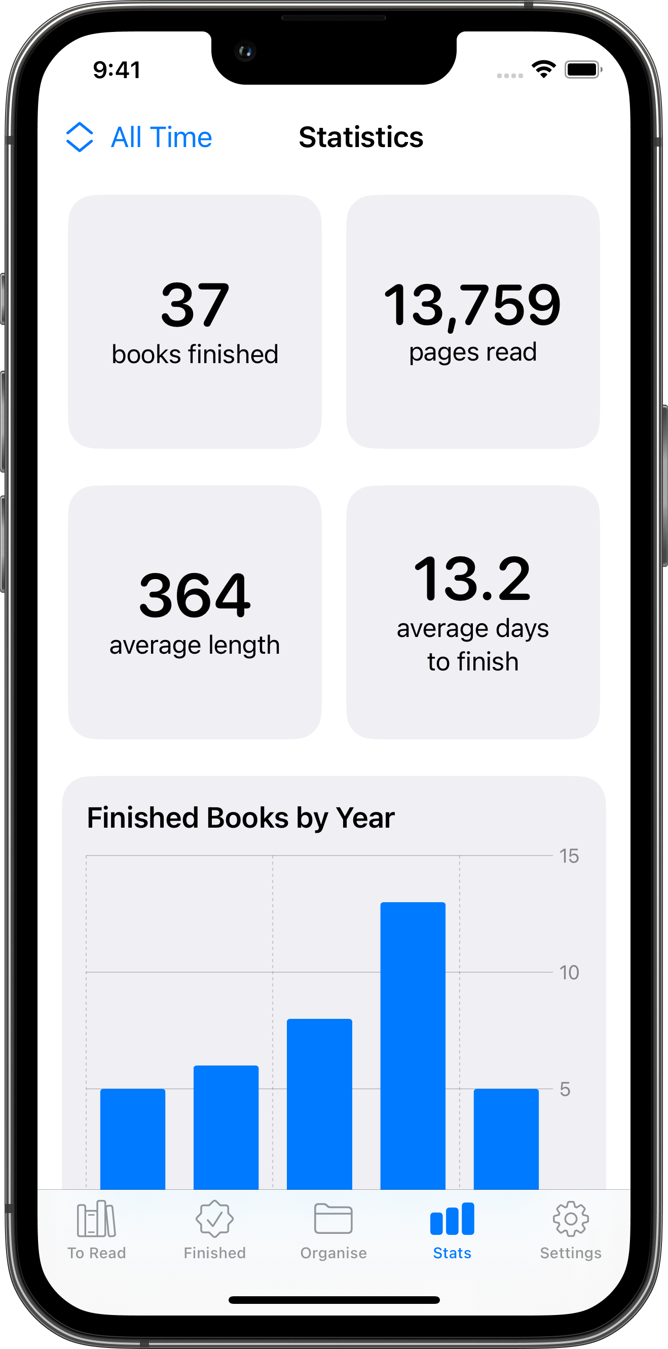 Reading List iOS app track and plan books to read