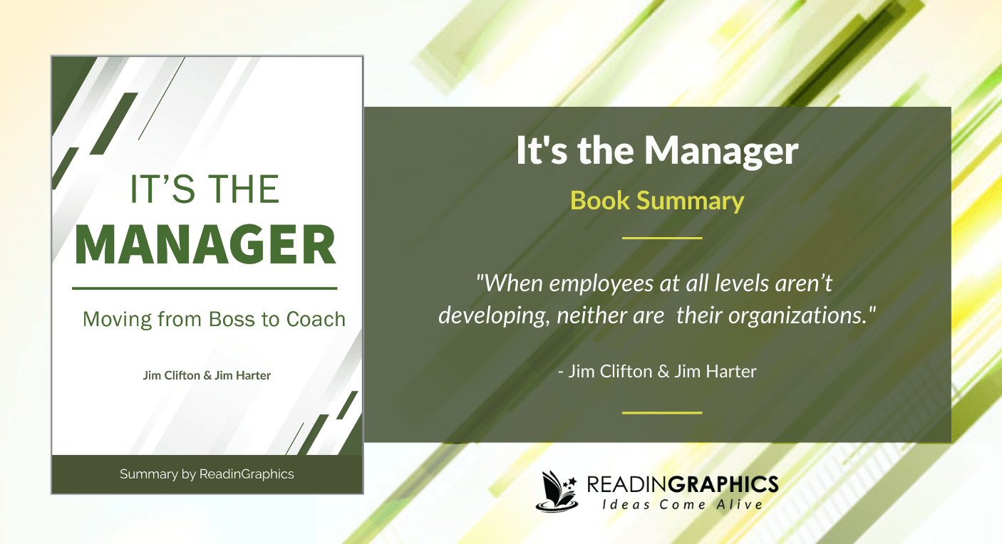 Book Summary It's the Manager Moving from Boss to Coach